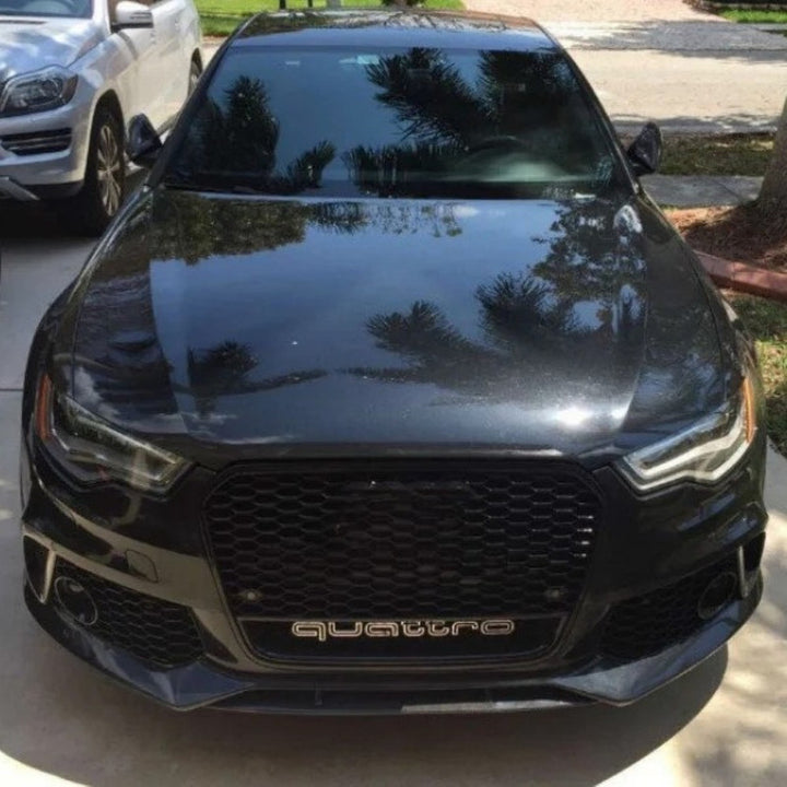Car Craft Compatible With Audi A6 2016-2018 Upgrade Facelift Convert To Rs6 Bodykit Bumper Grill Fog Gril Trim Skirt Rsu