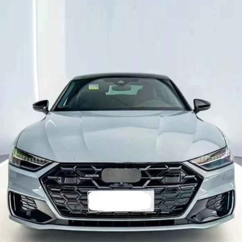 Car Craft Compatible With Audi A6 S6 Rs6 C8 2019-2023 Front Rs6 Sport Bumper Upgraded Show Honeycomb Style Grill Mesh Rsu Dlw0601070878 Bl Black - CAR CRAFT INDIA