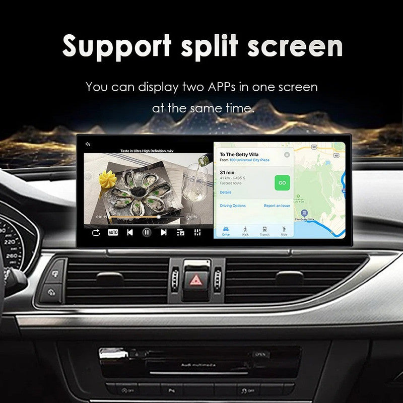 Car Craft Compatible With Audi A6 C7 A7 2012-2018 Digital Infotaiment Touch Screen Android Multimedia Player Gps Navigation Radio Carplay Android Auto 10.25 Inch Android 13, 8 Core 4gb+64gb Storage