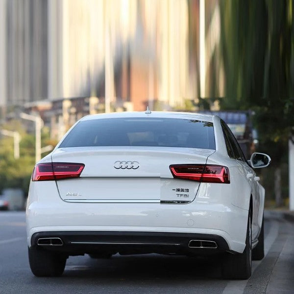 Car Craft Compatible With Audi A6 C7 2011-2016 Car Rear Upgraded Tail Light Lamp Xenon Taillight Retrofit Upgrade Modified Led Drl Hid Light Matrix Style SMOKE - CAR CRAFT INDIA