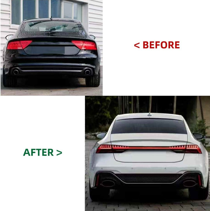 Car Craft Compatible With Audi A7 2011-2018 To 2019-2025 Upgrade Facelift Conversion Hood Fender Bodykit Bumper Headlight Taillight CC-7952 - CAR CRAFT INDIA