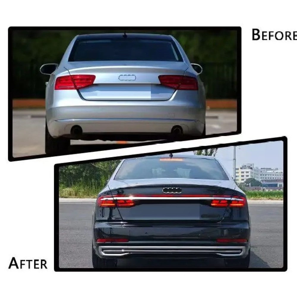 Car Craft Compatible With Audi A8 D4 2010-2017 To 2018+ Horch D5pa Upgrade Facelift Matrix Conversion Bodykit Bumper Hood Trunk Headlight Taillight CC-6318