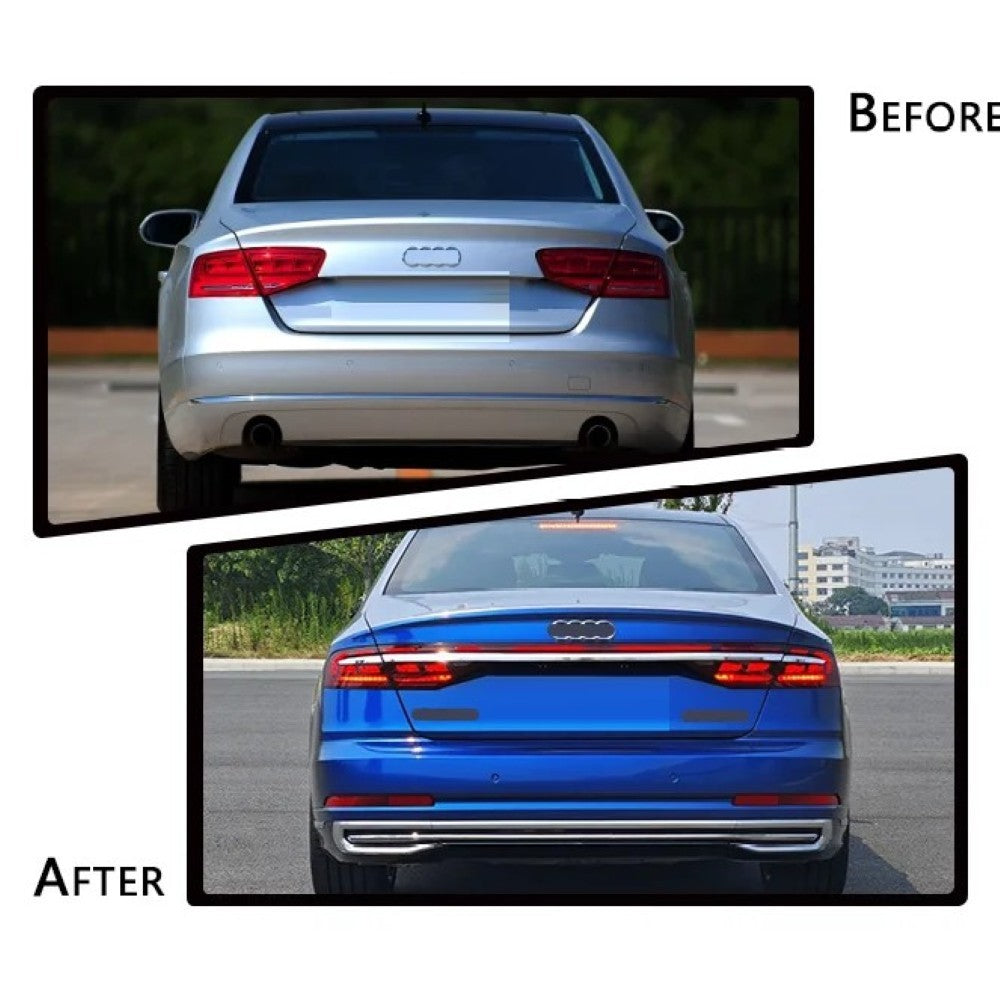 Car Craft Compatible With Audi A8 D4 2010-2017 To 2018+ S8 D5pa Upgrade Facelift Matrix Conversion Bodykit Bumper Hood Trunk Headlight Taillight CC-6317
