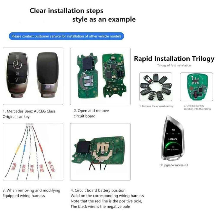 Car Craft Compatible With Audi Bmw Mercedes Jaguar Range Rover Porsche Volkswagen Skoda Volvo Nissan Jeep Maruti Toyota Hyndai Bentley Ferrari Lamborghini Mini Cooper Lcd Led Smart Keyless Key Tk980
