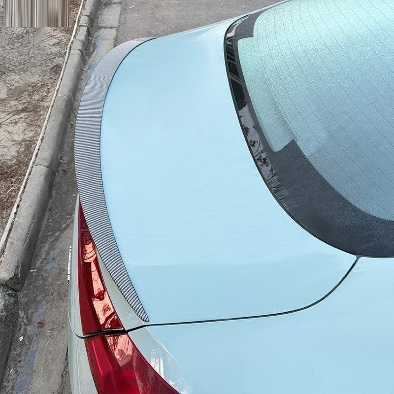 Car Craft Compatible With Mercedes Benz Cla C174 C178 2026+ Amg Line Rear Trunk Wing Boot Lip Roof Spoiler  Zst-1564 Cf Carbon Fiber Look Black CC-10949