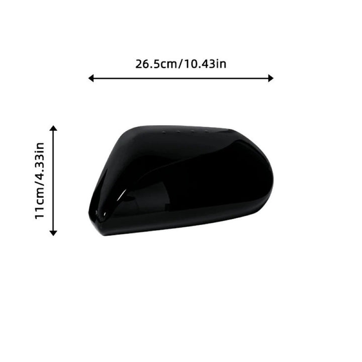 Car Craft Compatible With Toyota Camry 2018‑2025 Le Se Xle Xse Side Rear View Case Wing Cap Shell Housing Mirror Covers 3m Tape Pasting Style Glossy Black Model B CC-11526