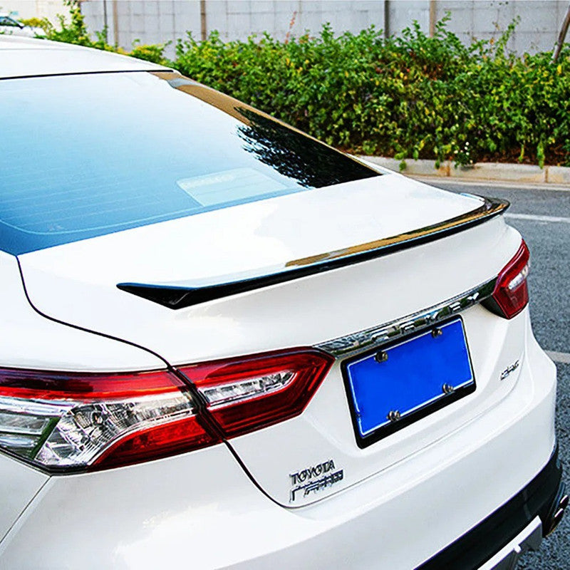Car Craft Compatible With Toyota Camry 2018-2022 Rear Trunk Wing Boot Lip Wing Roof Spoiler Oem Style Glossy Black