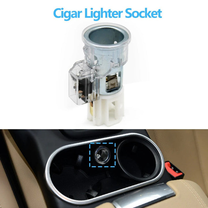 Car Craft Compatible With Porsche Cayenne 7p5 958 92a 2011-2017 Car Center Console Cigar Cigarette Lighter 95b857273
