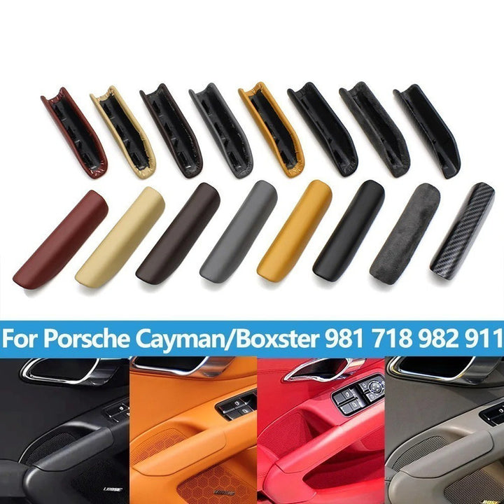 Car Craft Compatible With Porsche Cayman Boxster 981 2013-2016 718 982 2017-2023 911 991 2012-2018 Car Interior Inner Door Handle Cover Trim Cognac Right 991555534007f0-c - CAR CRAFT INDIA