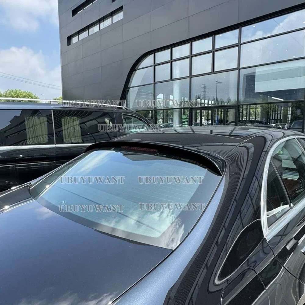 Car Craft Compatible With Mercedes S Class W223+ Rear Trunk Wing Boot Roof Spoiler Lip Splitter Skirt Amg Style Ar-benz-0106 Cf Carbon Fiber Look - CAR CRAFT INDIA