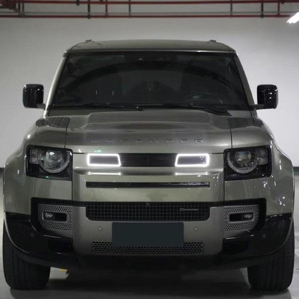 Car Craft Compatible With Land Range Rover Defender 90 110 130 2020-2026 L663 Car Front Bumper Show Illuminated Led Glow Grille Dynamic Running Diplopore Light Rock Style Kt Ms Design - CAR CRAFT INDIA