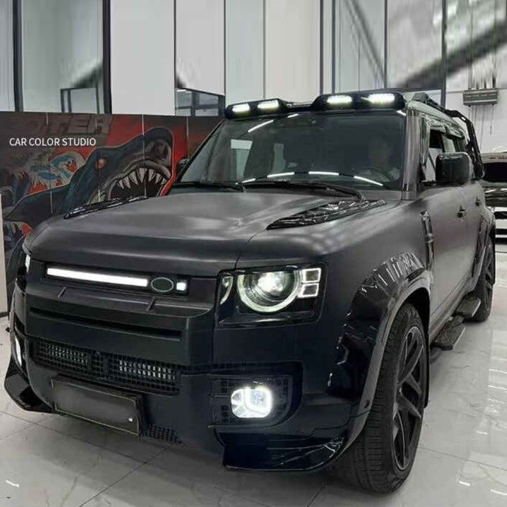 Car Craft Compatible With Range Land Rover Defender L663 2020-2025 90 110 130 Upgrade Convertion Bodykit Urban U Style Front Roof Spoiler With Light Led