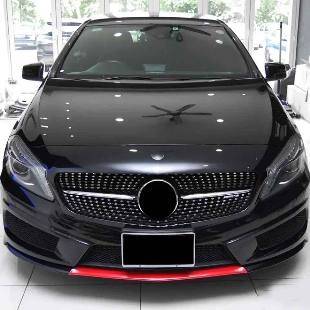 Car Craft Compatible With Mercedes Benz Cla Class W117 C117 X117 2013-2019 Upgrade Front Bumper Cla45 Amg Show Grill Diamond Black CC-1748