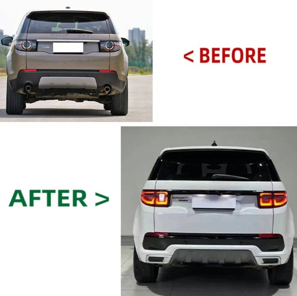 Car Craft Compatible With Land Range Rover Rr Discovery Sport 2015-2019 Upgrade To 2020-2024 Bodykit Bumper Grill Diffuser Exhaust Tip Pipe Side Skirts
