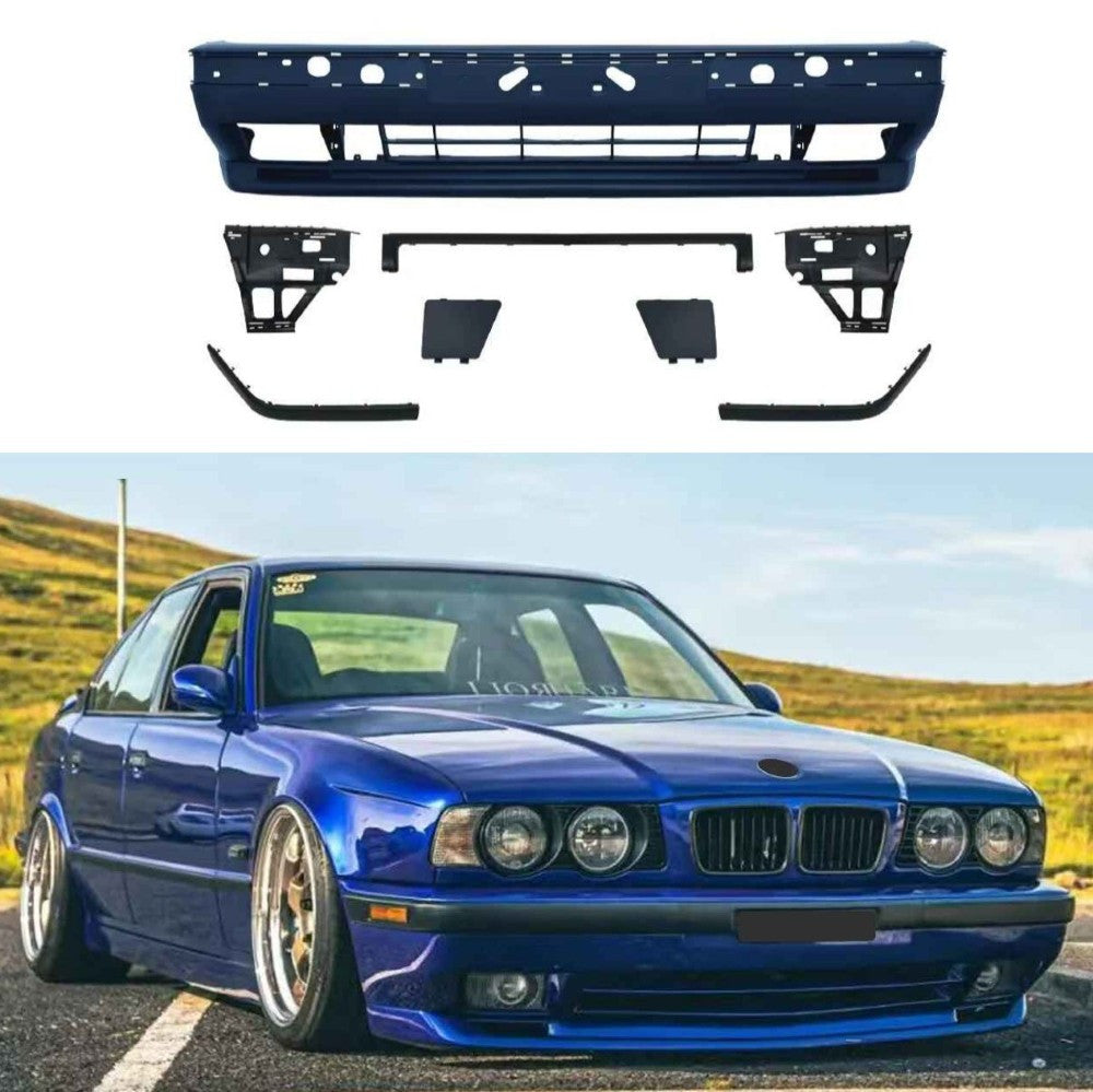 Car Craft Compatible With Bmw 5 Series E34 1988-1993 Front Bumper Upgrade Convert To M Sport M Tech Mt Bodykit Bumper - CAR CRAFT INDIA