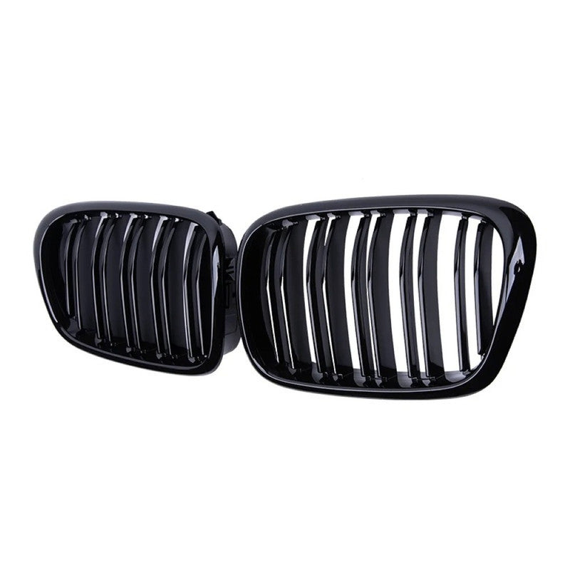 Car Craft Compatible With Bmw 5 Series E39 1988-2003 Upgrade Front Bumper Show Grill Glossy Black - CAR CRAFT INDIA