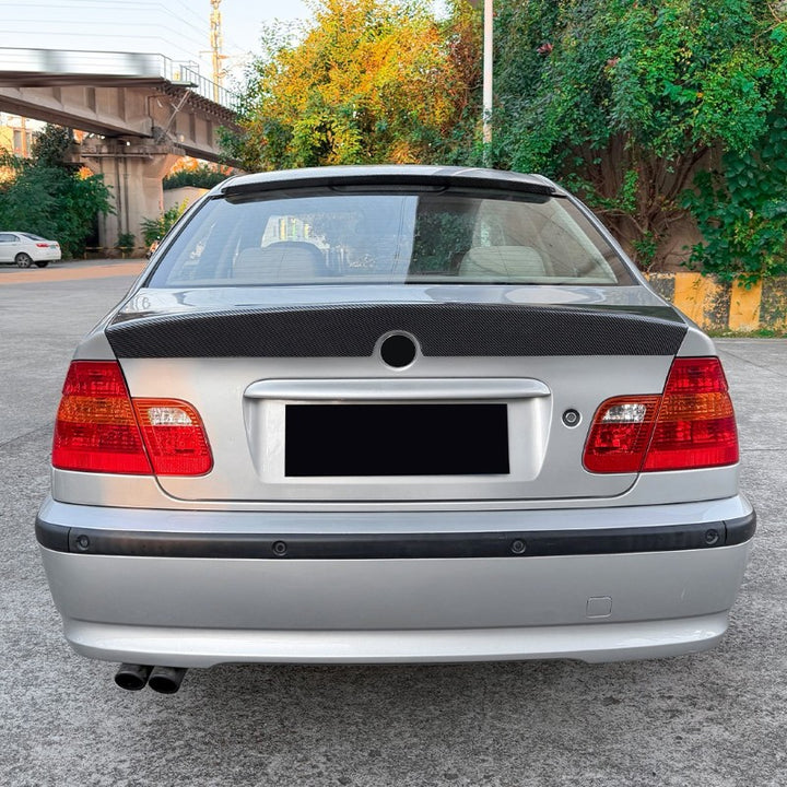 Car Craft Compatible With Bmw 3 Series E46 1998-2004 M3 Rear Trunk Wing Boot Roof Lip Spoiler M3 Style Zst-1414 Gb Glossy Black - CAR CRAFT INDIA