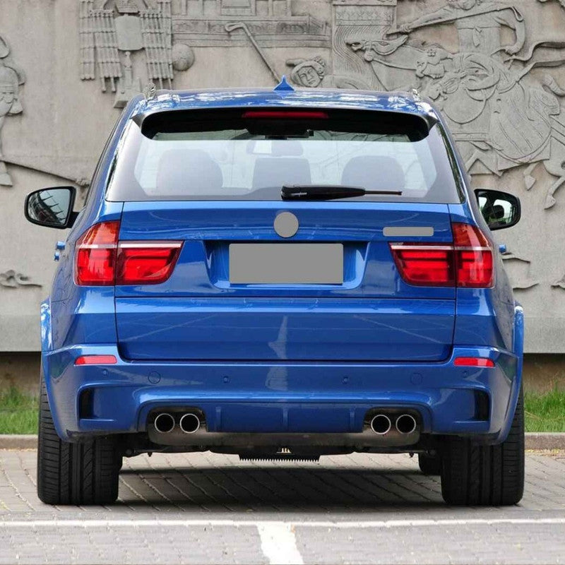 Car Craft Compatible With Bmw X5 E70 2010-2013 Rear Bumper Upgrade Convert To M Sport Mp M Performance M Sport X5m Bodykit Wheel Arch E70-003 Gc