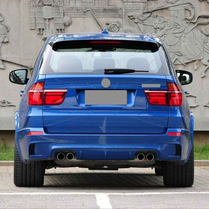 Car Craft Compatible With Bmw X5 E70 2010-2013 Rear Bumper Upgrade Convert To M Sport Mp M Performance M Sport X5m Bodykit Wheel Arch E70-003 Gc