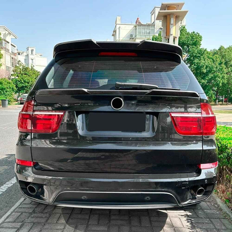 Car Craft Compatible With Bmw X5 E70 2008-2013 Trunk Roof Wing Lip Boot Rear Spoiler Zst-1120 Gb Glossy Black - CAR CRAFT INDIA