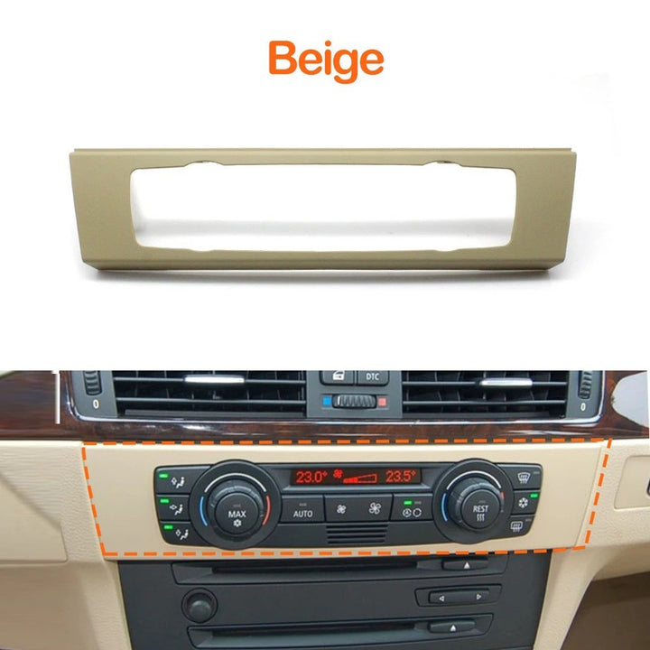 Car Craft Compatible With Bmw 3 Series E90 E91 E92 E93 2004-2012 Car Dashborad Interior Central Air Conditioning Cd Console Cover Hvac Trim Panel C 64116956490 Beige