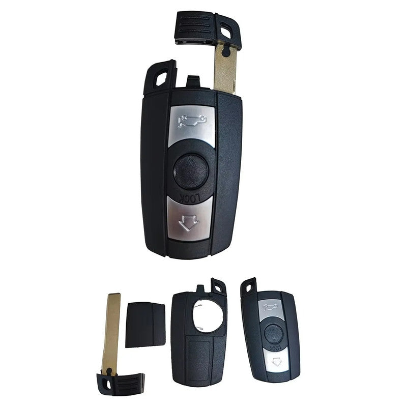 Car Craft Compatible With Bmw 1 3 5 6 7 X1 X3 X5 X6 Z4 E60 E90 E70 E71 E89 E84 E83 E63 E92 Car Key Cover Shell With Blade Without Battery Holder Bm-ks-21g