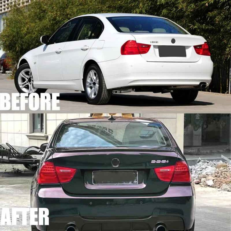 Car Craft Compatible With Bmw 3 Series E90 Lci 2005-2012 Rear Bumper Upgrade Convert To M Sport Mt M Tech Bodykit Bumper - CAR CRAFT INDIA