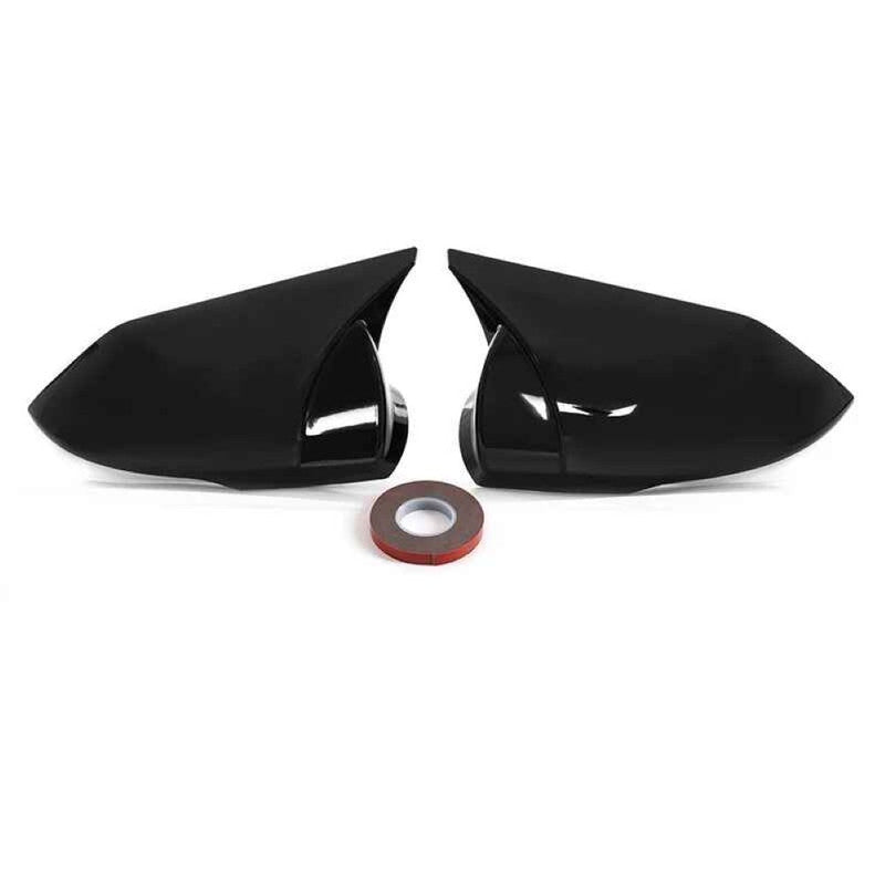 Car Craft Compatible With Hyundai Elantra 2021-2023 Rear View Case Wing Cap Shell Housing Mirror Covers 3m Tape Pasting Style Carbon Fiber Look