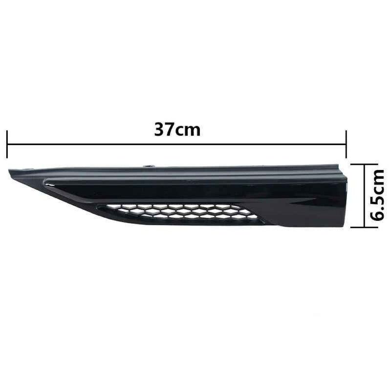 Car Craft Compatible With Land Rover Range Rover Evoque 2012-2018 Fender Side Air Vent Outlet Cover Trim Decorative Left Big Black - CAR CRAFT INDIA