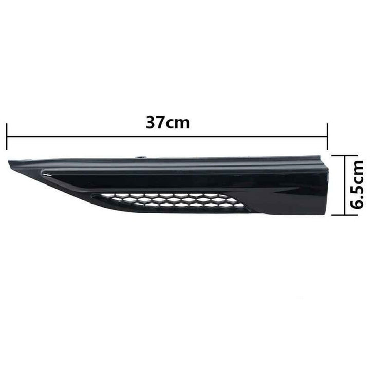 Car Craft Compatible With Land Rover Range Rover Evoque 2012-2018 Fender Side Air Vent Outlet Cover Trim Decorative Left Big Black - CAR CRAFT INDIA