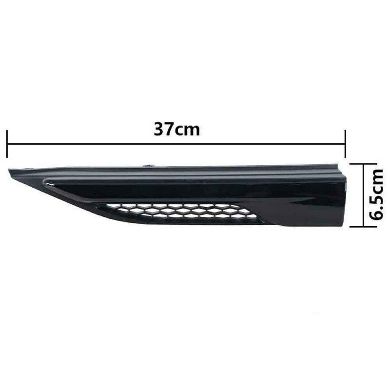 Car Craft Compatible With Land Rover Range Rover Evoque 2012-2018 Fender Side Air Vent Outlet Cover Trim Decorative Right Big Gray - CAR CRAFT INDIA