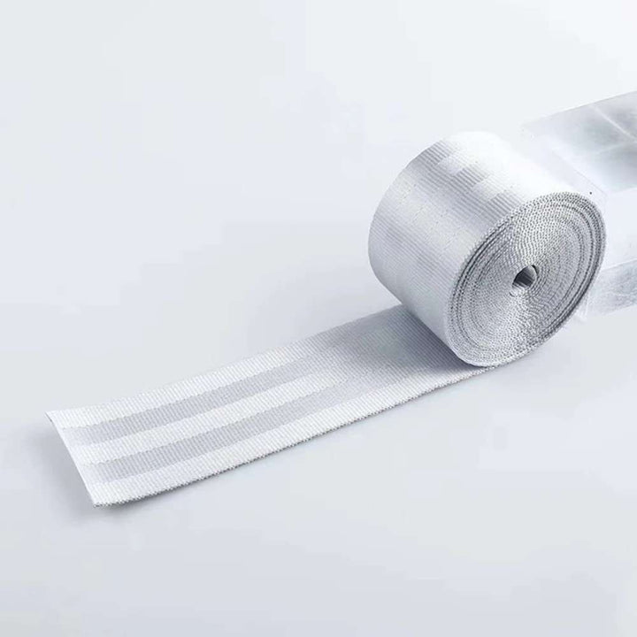 Car Craft Color Nylon Webbing Racing Safety Concise Design Ribbon Strap Sport Racing Safety Seat Belt Universal 4.8 Cm Wide 3.6m Long Silver Gray - CAR CRAFT INDIA