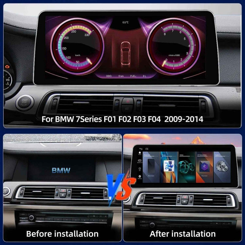 Car Craft Compatible With Bmw 7 Series F01 F02 2009-2014 Android Multimedia Infotainment Player With Wireless Carplay And Android Auto 4+64gb Gb 12.3 Inch Nbt