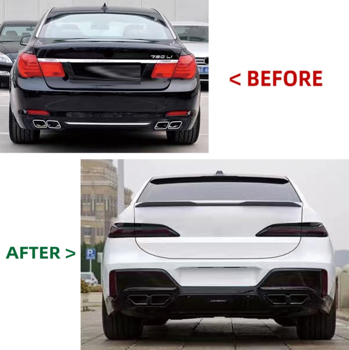 Car Craft Compatible With Bmw 7 Series F01 F02 2009-2014 Upgrade Facelift Convert To G70 Lci 2024+ M760 M Sport Kit Bumper Grill Headlight Taillight Trunk Fender Spoiler Bodykit No Cut