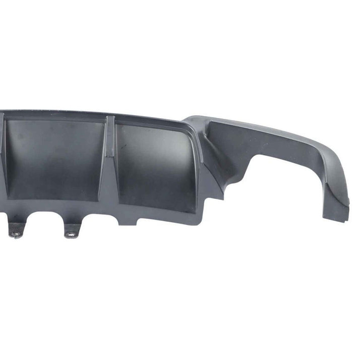Car Craft Compatible With Bmw 5 Series F10 2010-2017 M Sport M5 Bumper Diffuser Rear After Lip Skirt 2 Fin Glossy Black