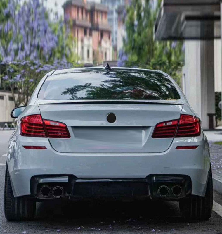 Car Craft Compatible With Bmw 5 Series F10 2010-2017 Exhaust Tips Tail Pipe Midpipe Muffler With Clamp Akrapovic Black M Sport M4 Style