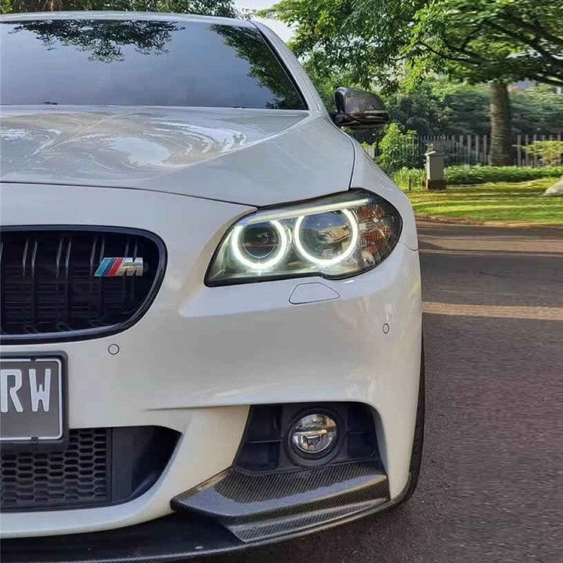 Car Craft Compatible With Bmw 5 Series F10 2010-2017 M Sport M Performance M Tech Front Bumper Lip Skirt Trim Glossy Black