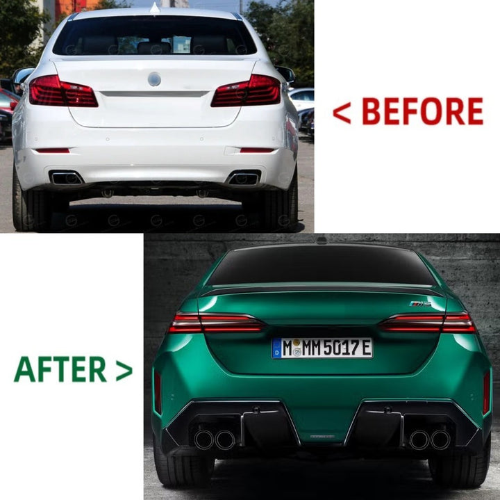 Car Craft Compatible With Bmw 5 Series F10 2010-2017 Upgrade Facelift Conversion Kit To 5 Series G68 M5 M Sport 2024+ Bodykit Bumper Grill Side Skirts Lip Headlight Taillight Trunk Hood Lip