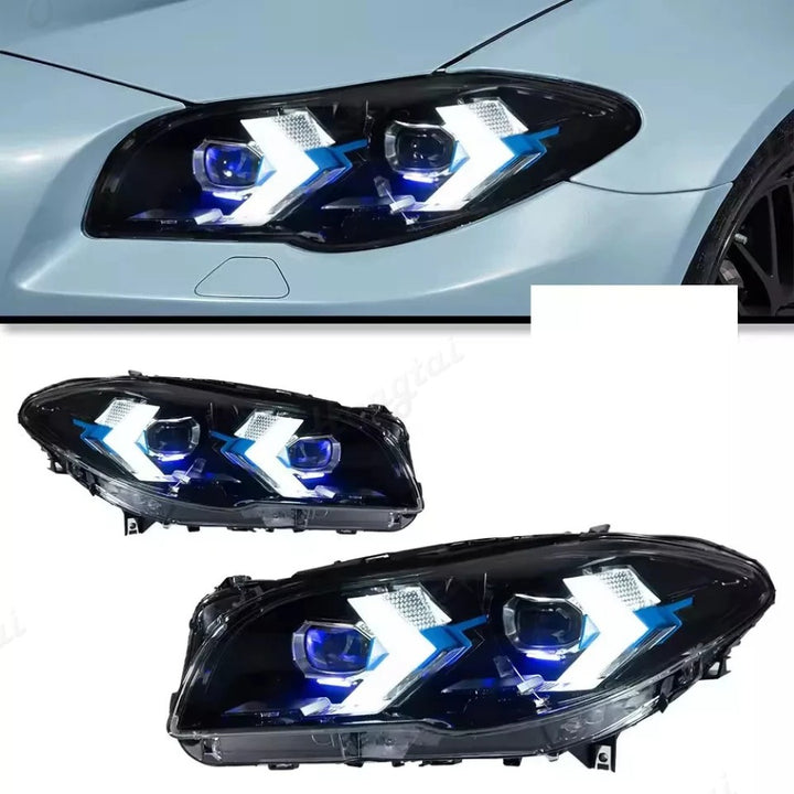 Car Craft Compatible With Bmw 5 Series F10 2010-2014 Car Front Upgraded Head Light Lamp Xenon Headlight Retrofit Upgrade Modified Led Drl Hid G60 Style CC-7947 - CAR CRAFT INDIA