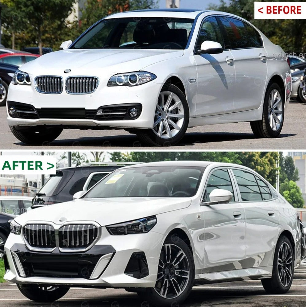Car Craft Compatible With Bmw 5 Series F10 2014-2017 Lci Upgrade Facelift Convert To 5 Series G60 G68 2024 M Tech M5 Bodykit Headlight Taillight Hood Bumper Glass Fender CC-5650 - CAR CRAFT INDIA