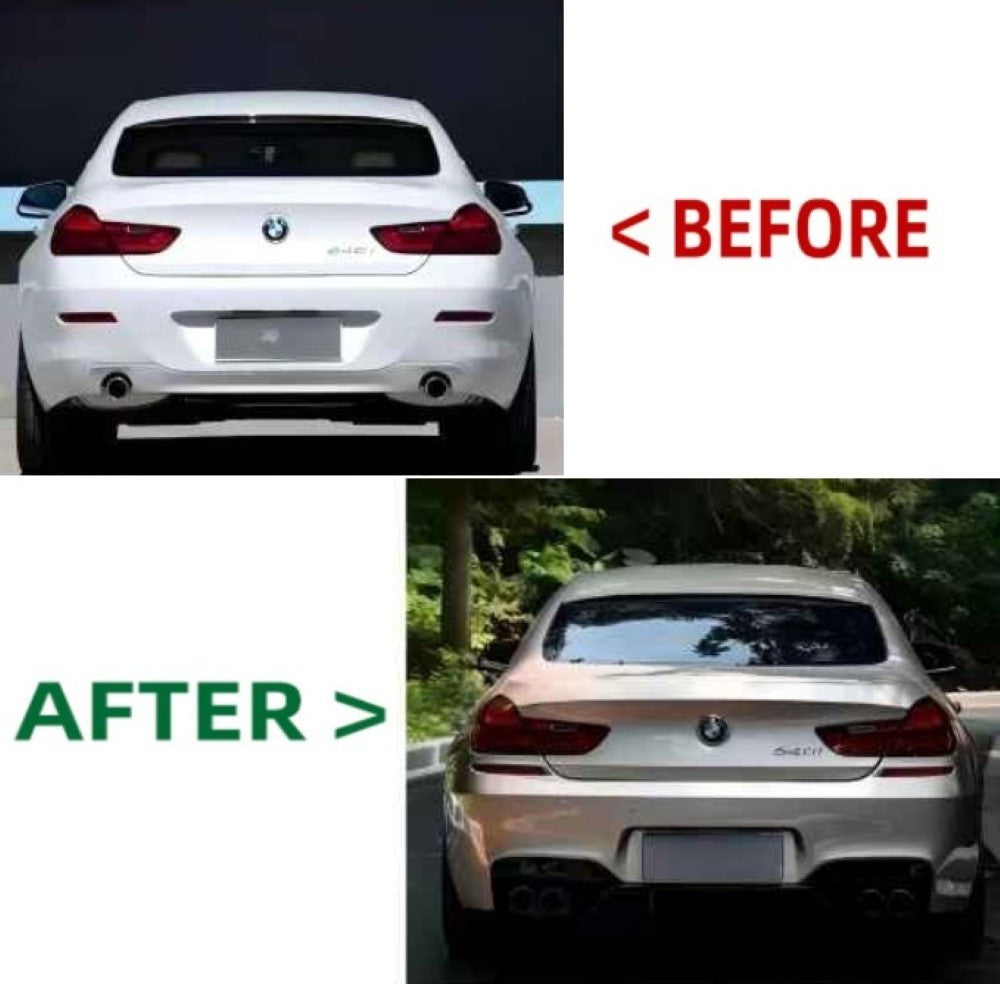 Car Craft Compatible With Bmw 6 Series F06 F12 2011-2018 Rear Bumper Upgrade Convert To M Sport M6 Bodykit F06/f12/f13-008 Gc