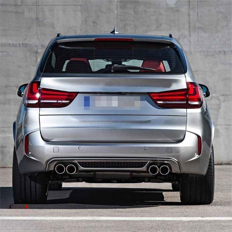 Car Craft Compatible With Bmw X5 F15 2013-2018 Exhaust Tips Tail Pipe Midpipe Muffler With Clamp Gc