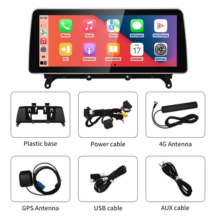 Car Craft Compatible With Bmw X3 X4 F25 F26 2011-2018 Android Multimedia Infotainment Player With Wireless Carplay And Android Auto 8+128gb Gb Nbt 12.3 Inch