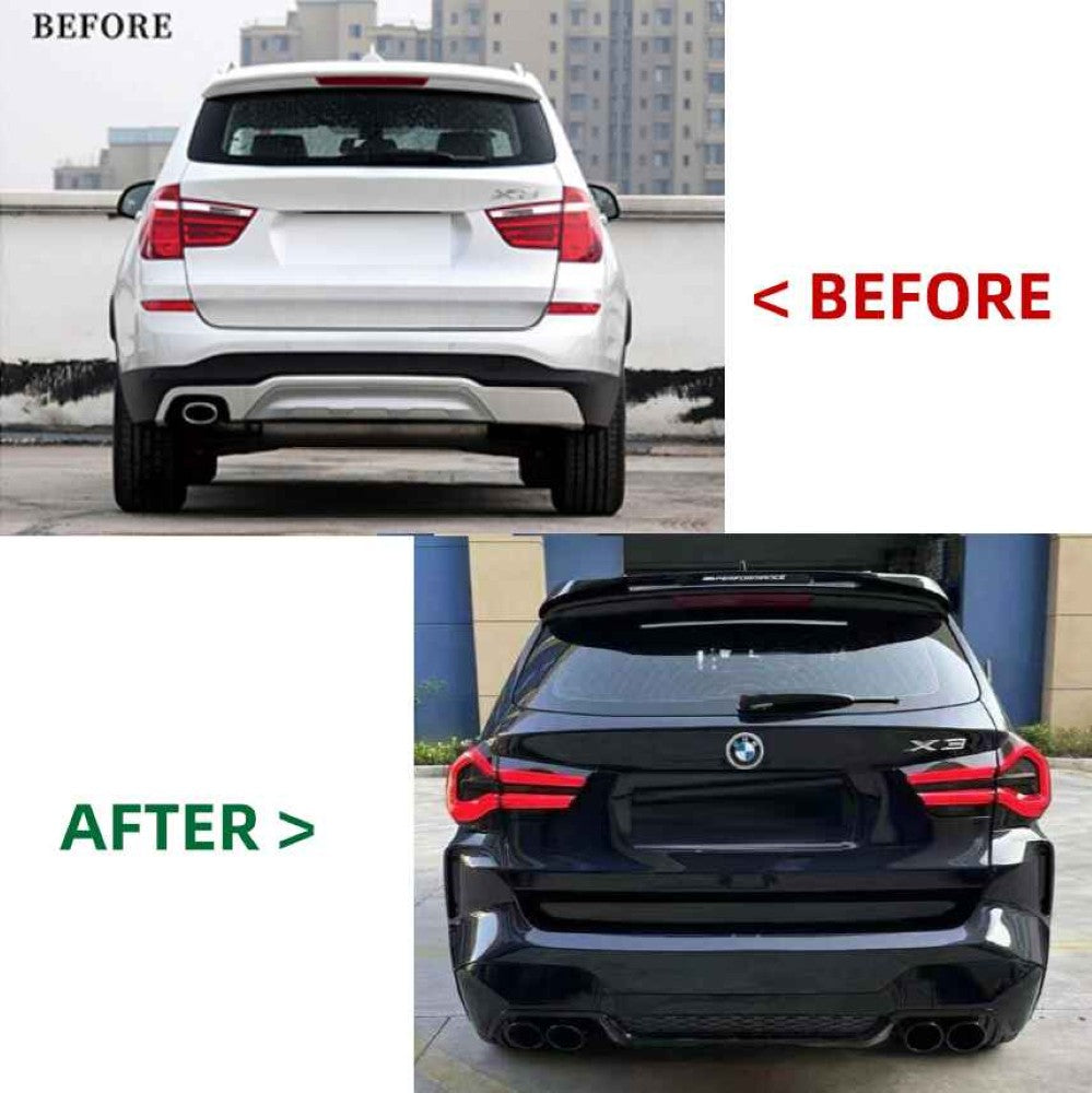 Car Craft Compatible With Bmw X3 F25 2010-2017 To X3 G01 G08 Lci 2023+ X3m F97 Upgrade Facelift Conversion Hood Fender Bodykit Bumper Headlight Taillight CC-6331