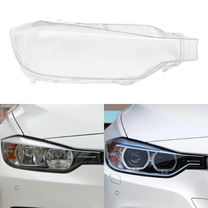 Car Craft Compatible With Bmw 3 Series F30 Lci 2016-2018 Car Front Headlights Headlamp Glass Lenses Cover Dust Shell Transparent Plexiglass Lampshade Ddz-f35xk-16r Right - CAR CRAFT INDIA