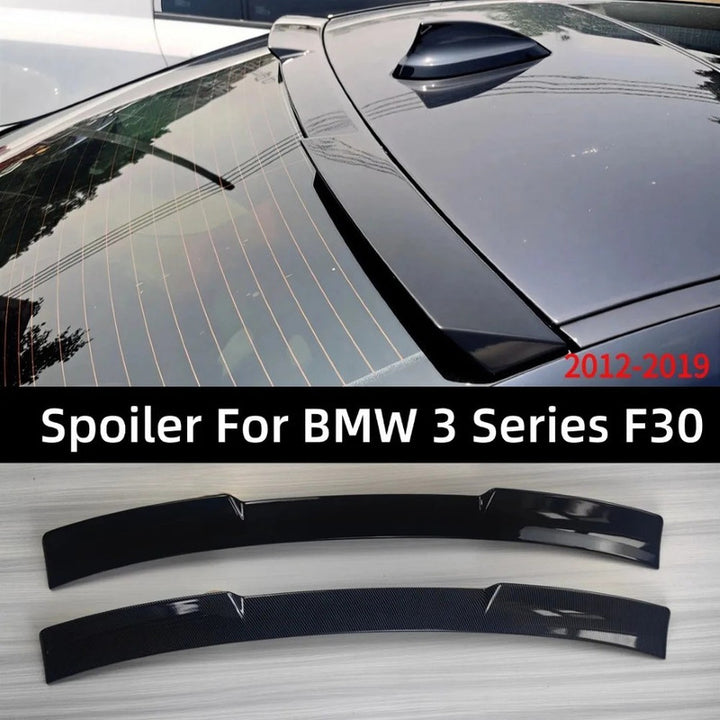 Car Craft Compatible With Bmw 3 Series F30 F80 2012-2019 Rear Trunk Wing Boot Lip Wing Roof Spoiler Carbon Fiber Look