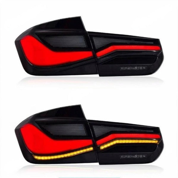 Car Craft Compatible With Bmw 3 Series F30 2012-2018 Car Rear Upgraded Tail Light Lamp Xenon Taillight Retrofit Upgrade Modified Led Drl Hid Light Laster 2 Style Smoke - CAR CRAFT INDIA