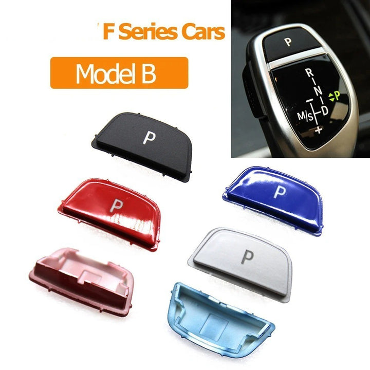 Car Craft Compatible With Bmw 1 2 3 4 5 6 7 Series F20 F30 F34 F10 F07 F06 F12 F01 F02 X3 X4 F25 F26 X5 X6 F15 F16 Gear Shift Lever Auto Parking Switch Letter P Button Cover Model B Red
