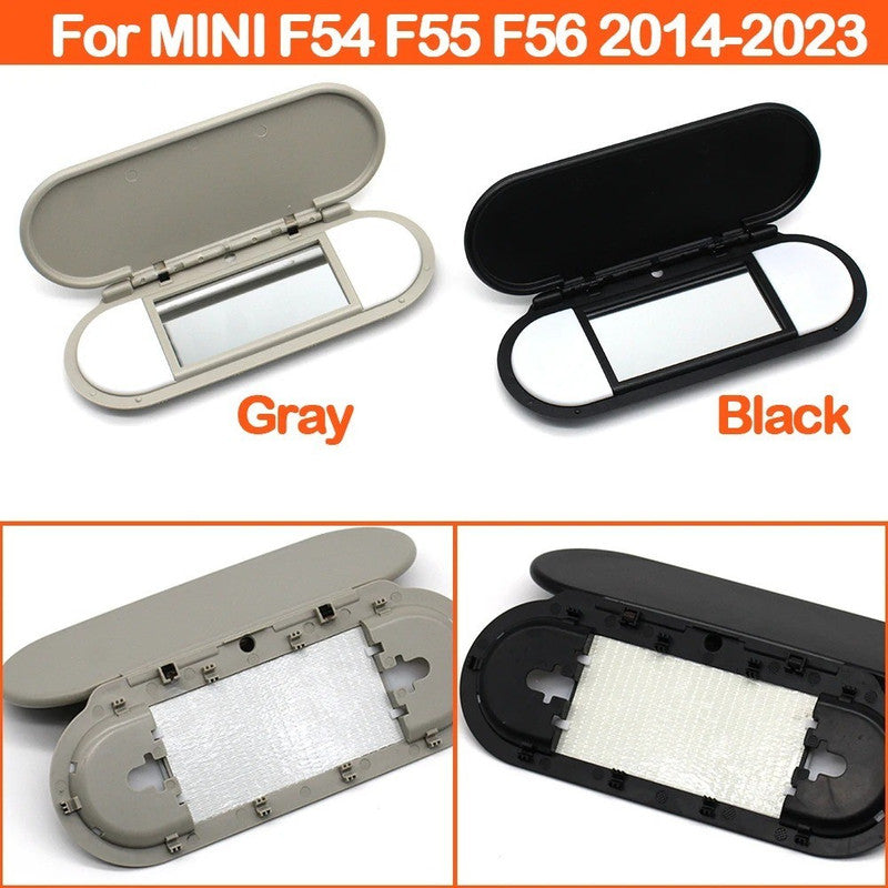 Car Craft Compatible With Mini Cooper F55 F56 2014-2023 Mini One F55 F56 2014-2023 Mini Jcw F55 F56 2015-2018 Car Sun Shade Visor Sunshade Panel Makeup Mirror Cover With Light Black 51167382103-1 - CAR CRAFT INDIA