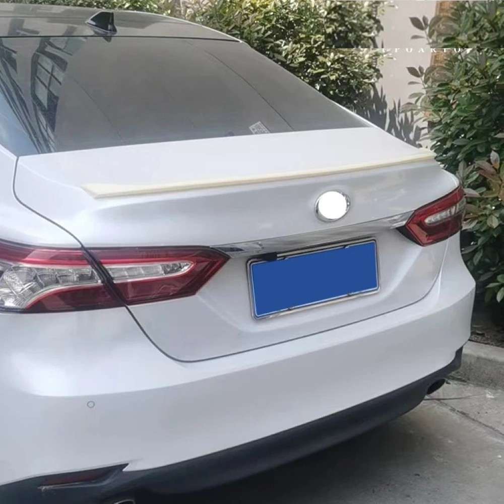 Car Craft Compatible With Toyota Camry 2018-2020 Rear Trunk Wing Boot Spoiler Lip Splitter Skirt Ar-toyota-008 Glossy Black